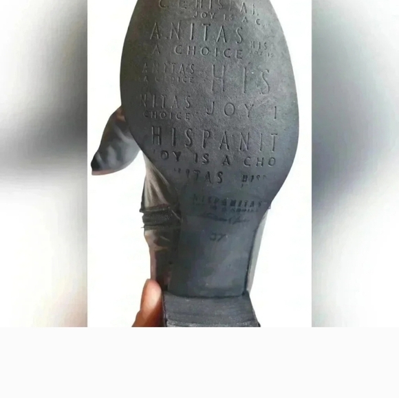 Hispanitas Patent Leather Suede Faux skin Ankle Boots size 37 - Picture 10 of 12